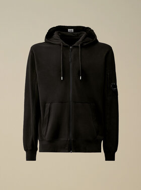 CP Company CP Company Vest Hooded Felpa Light Fleece 18CMSS057A SS25 Black