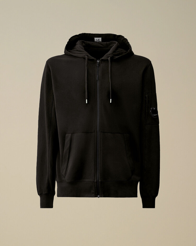 CP Company CP Company Vest Hooded Felpa Light Fleece 18CMSS057A SS25 Black