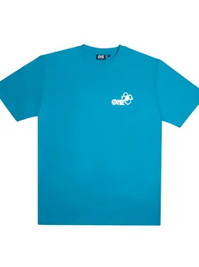 One One T-Shirt Regular Flower Puff SS25 Petrol