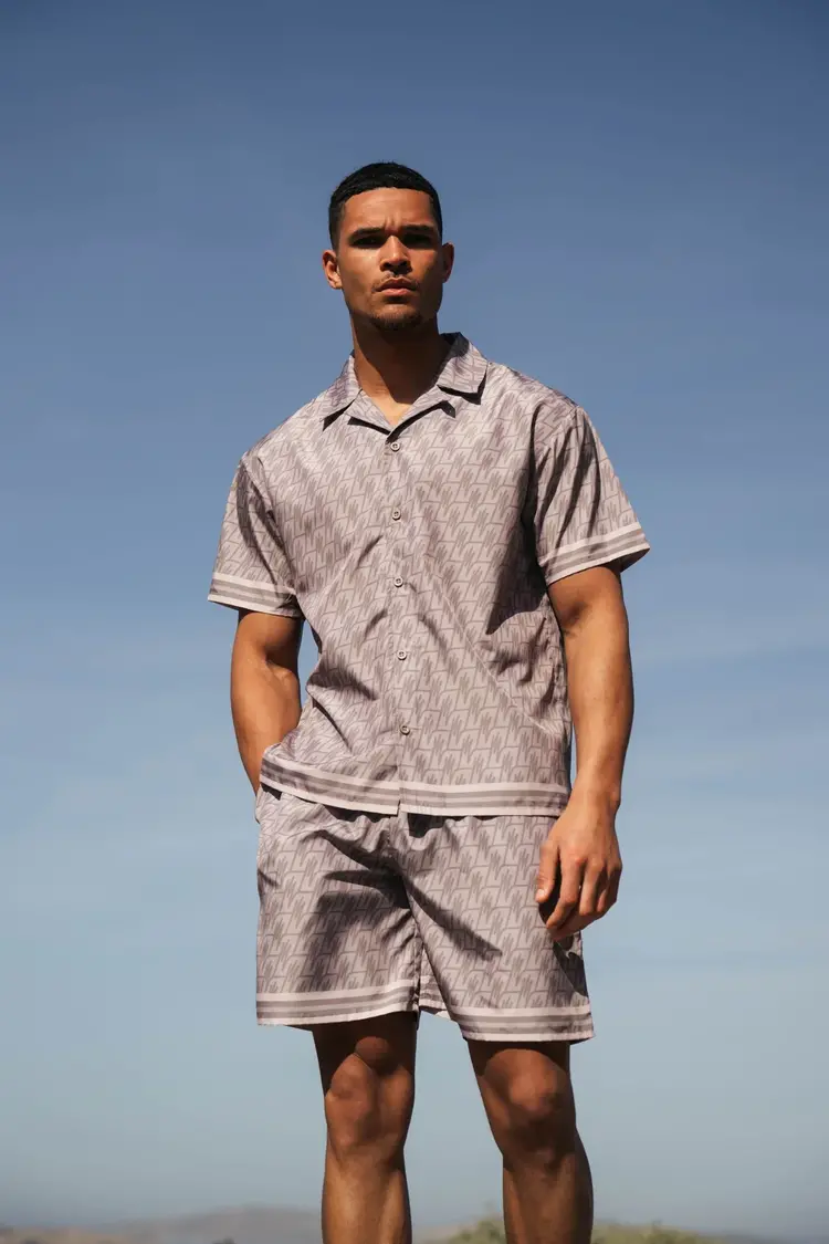 Malelions Malelions Set Monogram SS25 Taupe