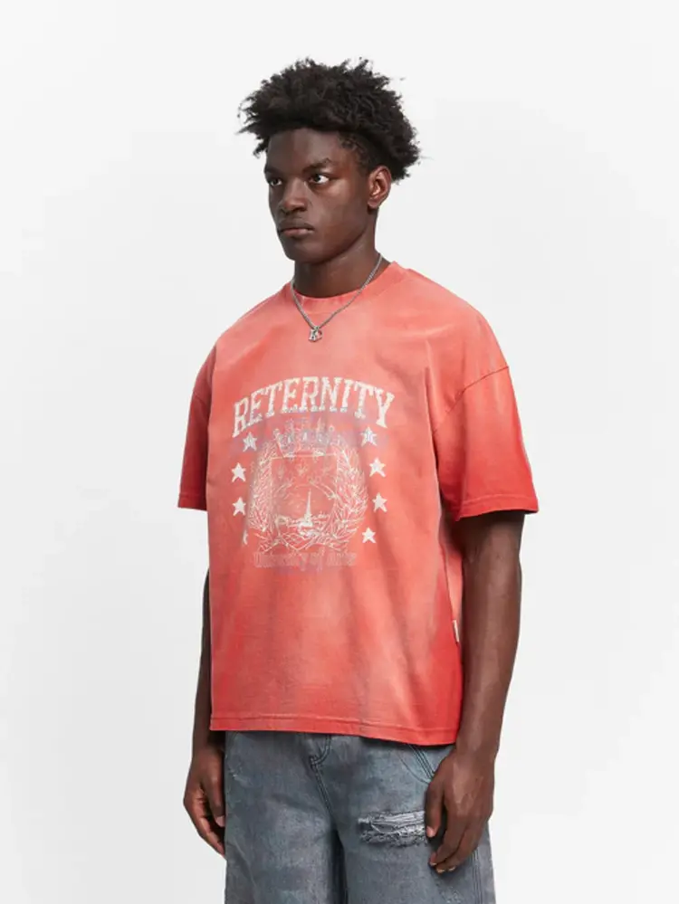 Reternity Reternity T-Shirt University SS25 Heavy Bleached Red