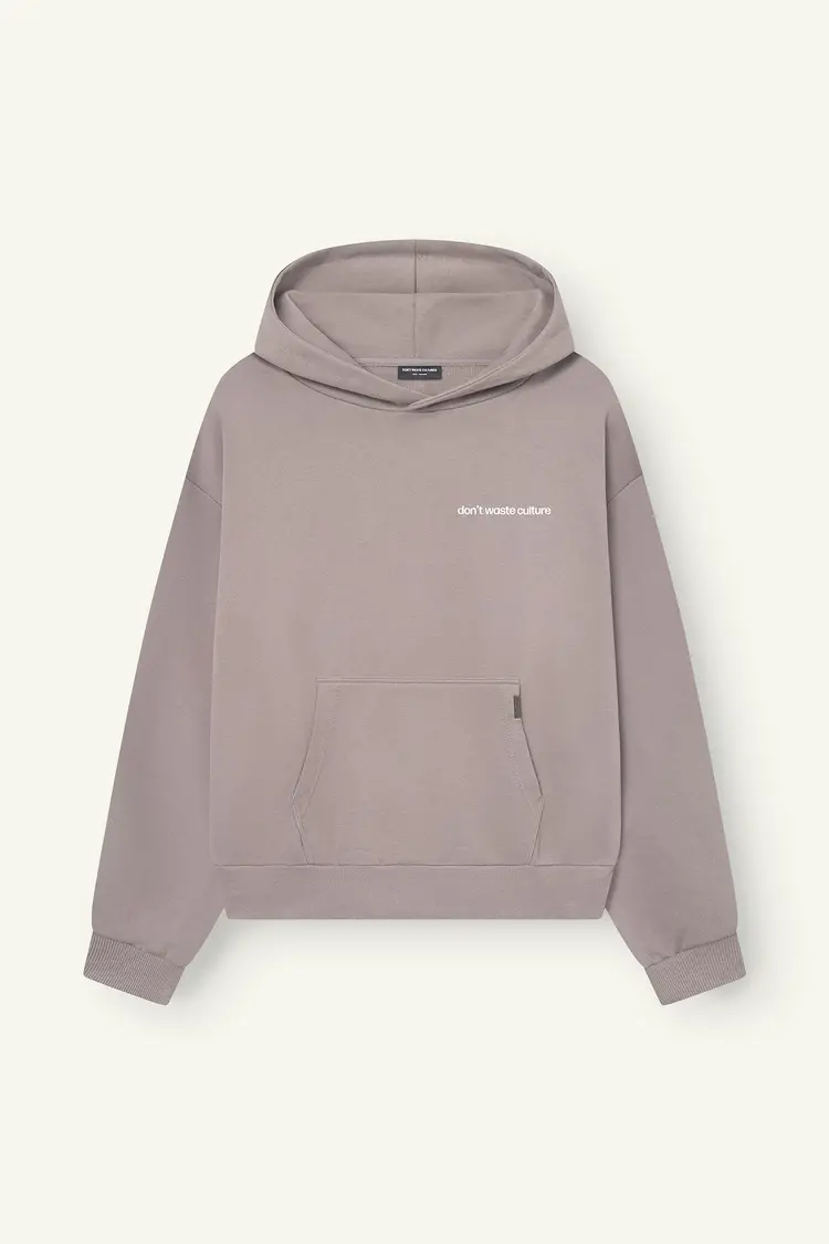Don't Waste Culture Don't Waste Culture Hoodie Ray FW25 Warm Grey