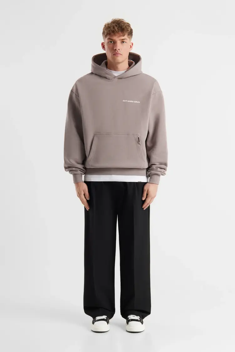 Don't Waste Culture Don't Waste Culture Hoodie Ray FW25 Warm Grey