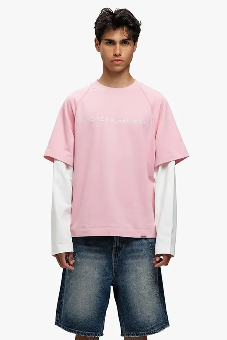 Rivero Rivero Double Layered T-Shirt Daydream Believer SS25 Pink