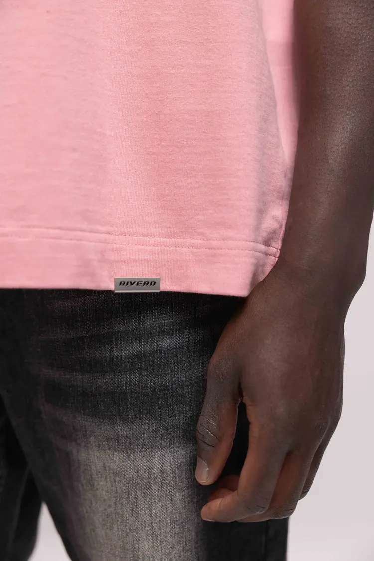Rivero Rivero T-Shirt Statement  SS25 Washed Pink