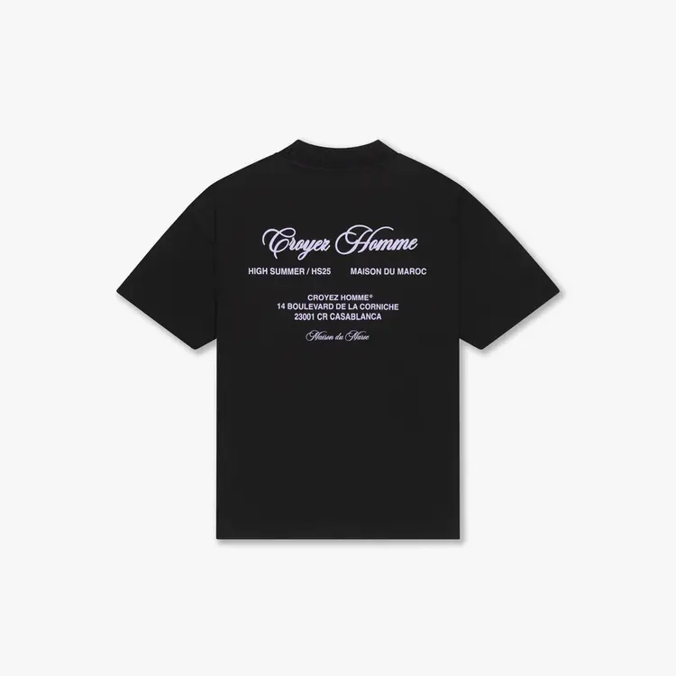 Croyez Croyez T-Shirt Showroom FW25 Black/Lilac