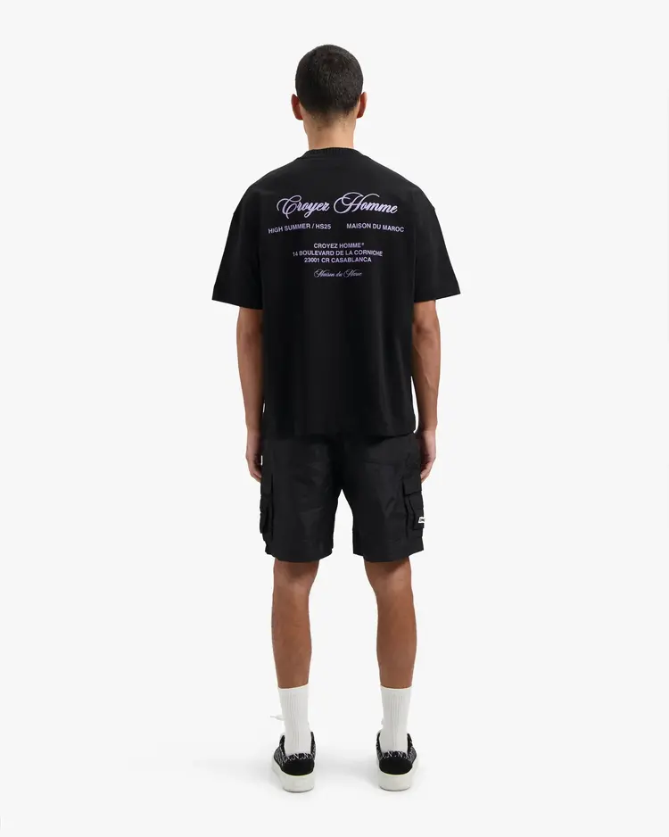 Croyez Croyez T-Shirt Showroom FW25 Black/Lilac