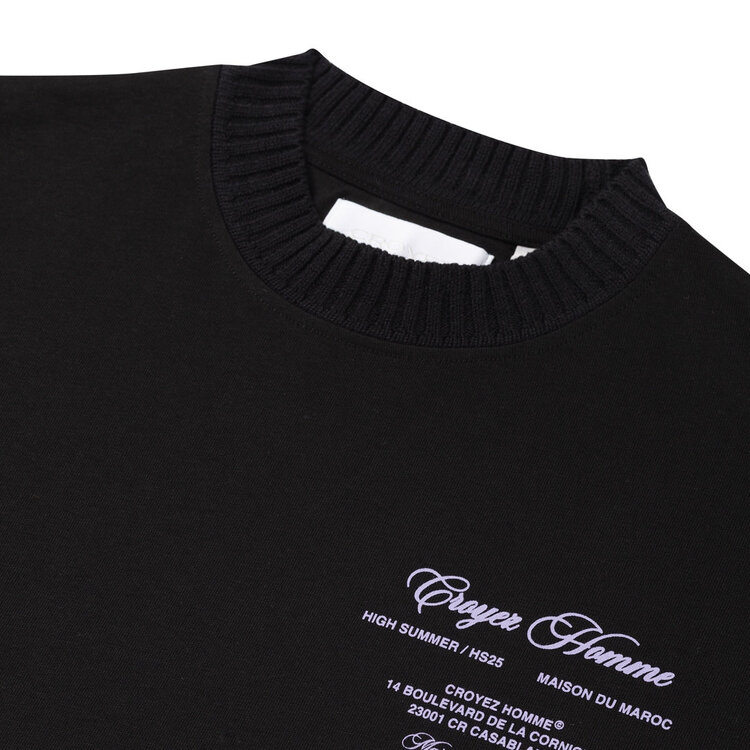 Croyez Croyez T-Shirt Showroom FW25 Black/Lilac