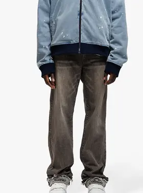 Rivero Rivero Jeans Relaxed Faded Folded SS25 Grey