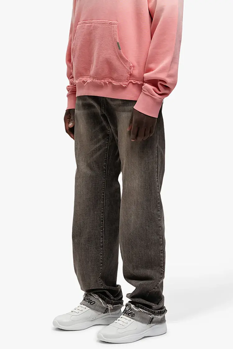 Rivero Rivero Jeans Relaxed Faded Folded SS25 Grey