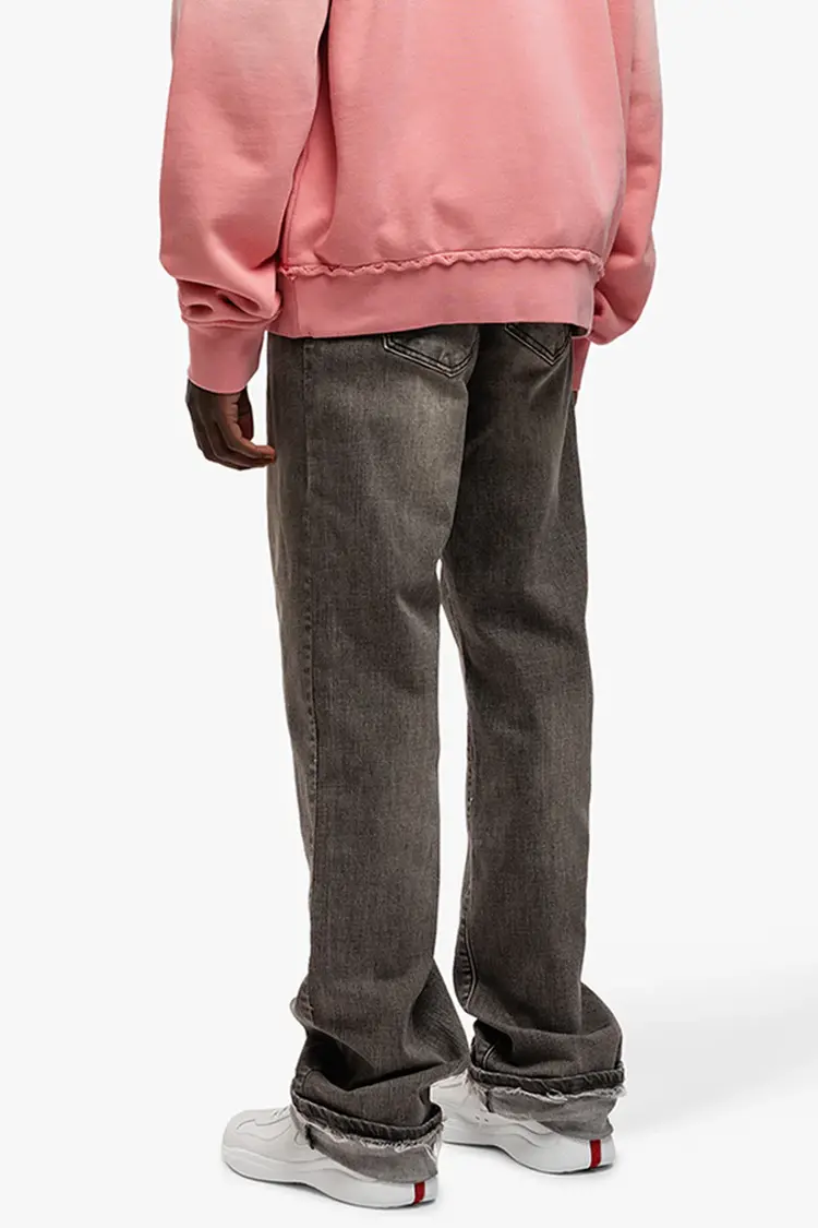 Rivero Rivero Jeans Relaxed Faded Folded SS25 Grey