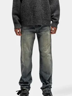 Rivero Rivero Jeans Bleach Washed Denim SS25 Blue