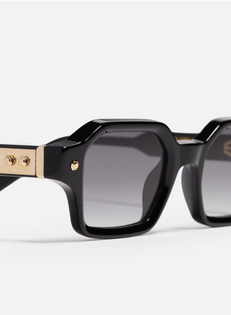 John Dalia John Dalia P09 C600 SS25 Shiny Black/ Yellow Gold