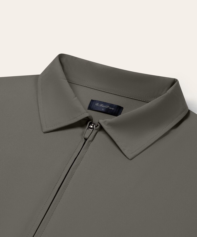 Triad'oro Triad'oro Tracksuit Jacket Collar SS25 Taupe