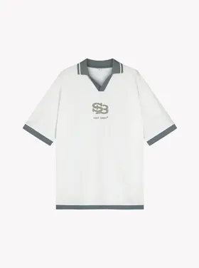 Saint Blanc Saint Blanc Jersey Interlock Logo FW25 White Alyssum