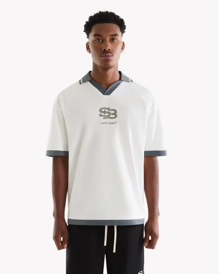 Saint Blanc Saint Blanc Jersey Interlock Logo FW25 White Alyssum