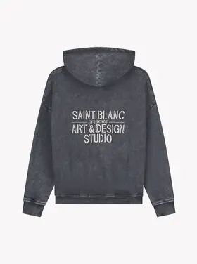 Saint Blanc Saint Blanc Zip Hoodie Studio FW25 Blue Graphite
