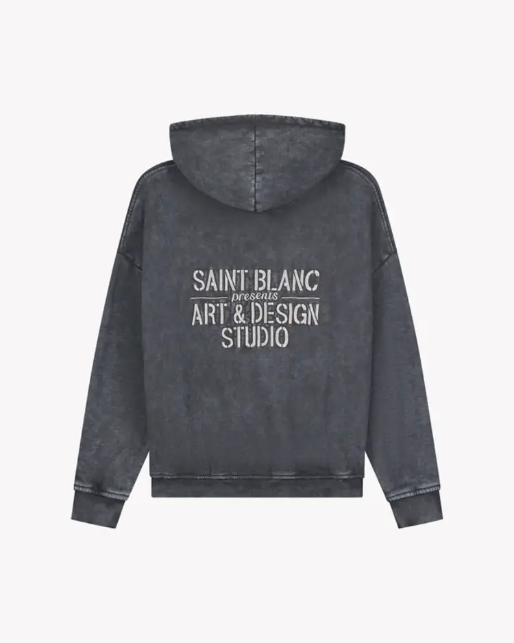 Saint Blanc Saint Blanc Zip Hoodie Studio FW25 Blue Graphite