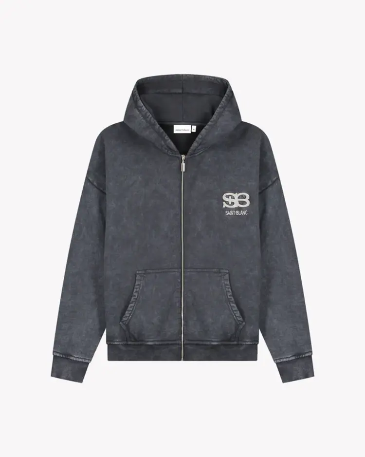 Saint Blanc Saint Blanc Zip Hoodie Studio FW25 Blue Graphite