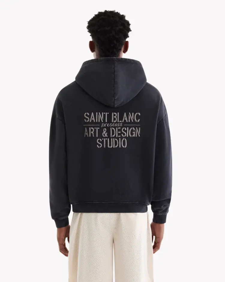 Saint Blanc Saint Blanc Zip Hoodie Studio FW25 Blue Graphite