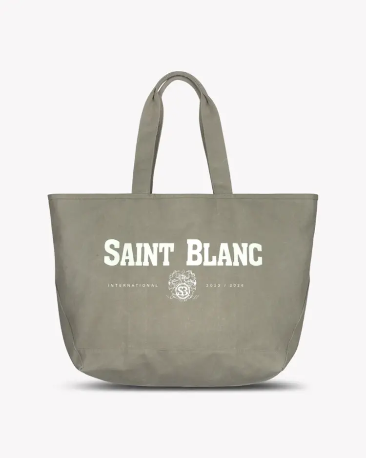 Saint Blanc Saint Blanc Tote Bag Multi Logo FW25 Taupe