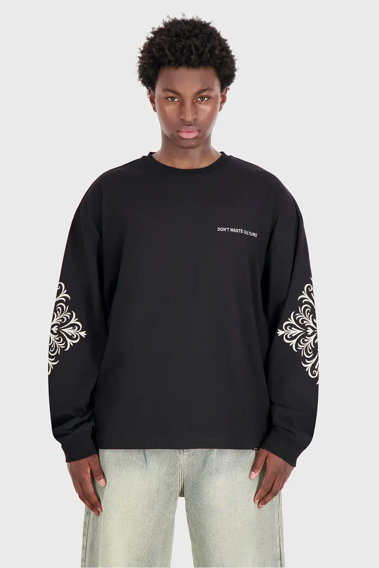 Don't Waste Culture Don't Waste Culture Longsleeve Thandor FW25 Black