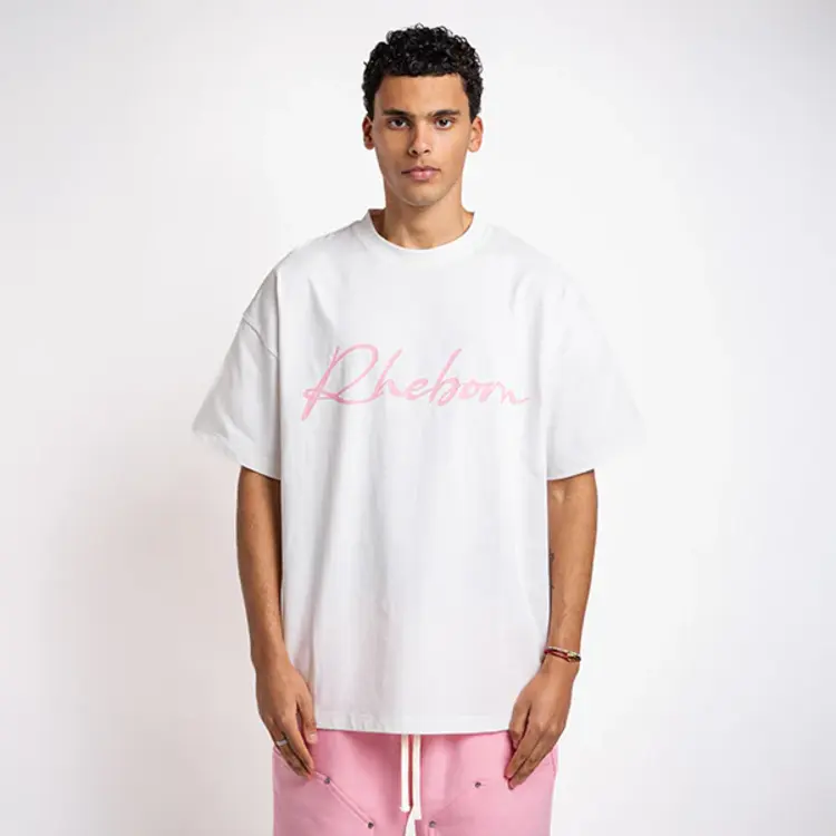 Rheborn Rheborn T-Shirt Handwritten Logo FW25 Pink