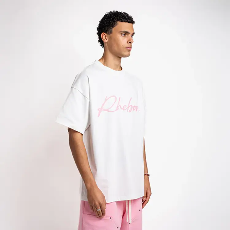 Rheborn Rheborn T-Shirt Handwritten Logo FW25 Pink
