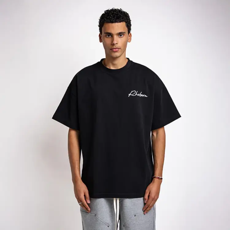 Rheborn Rheborn T-Shirt Handwritten Logo FW25 Black