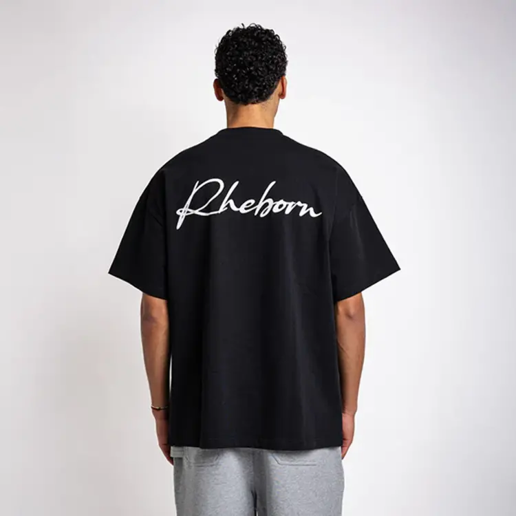 Rheborn Rheborn T-Shirt Handwritten Logo FW25 Black