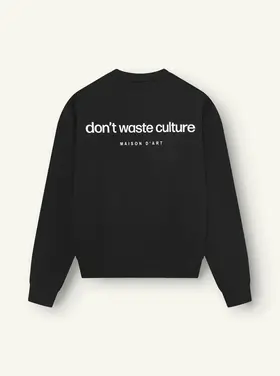 Don't Waste Culture Don't Waste Culture Sweater Matt NOOS Black