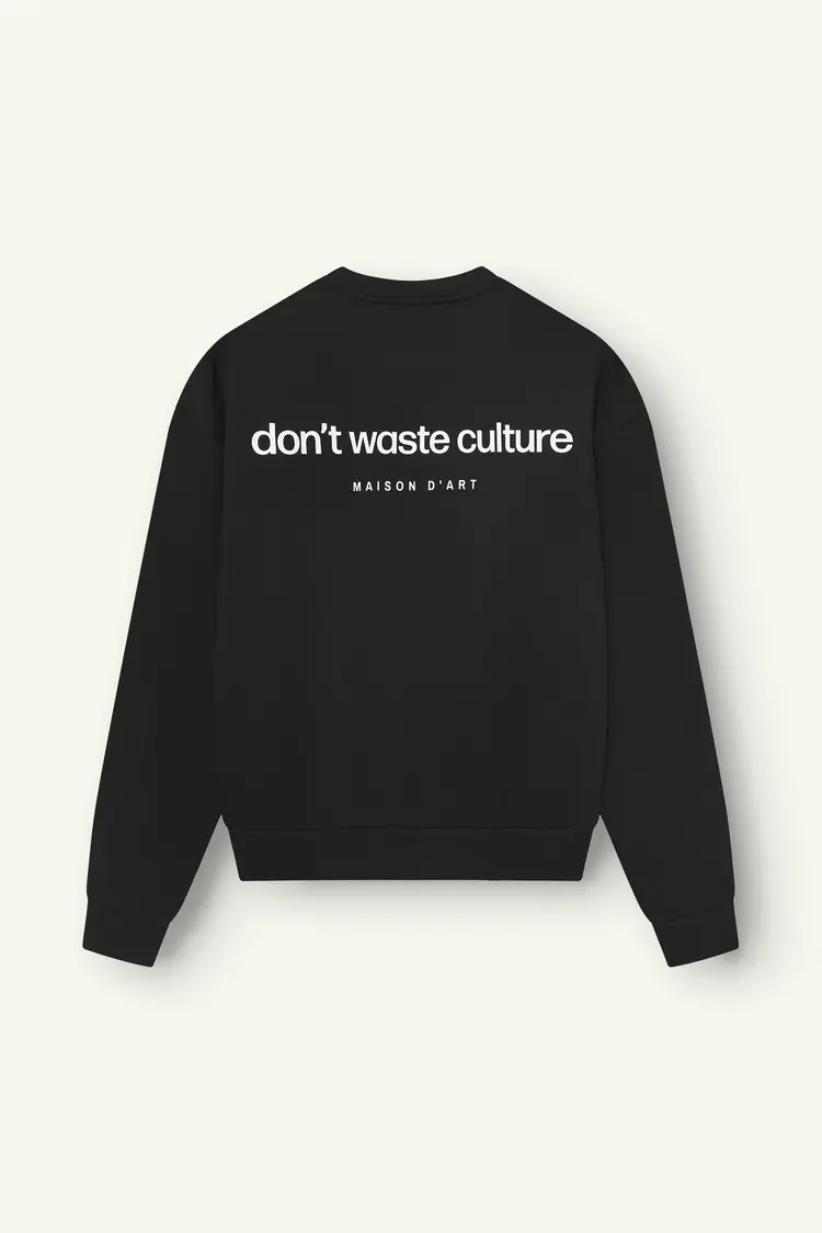 Don't Waste Culture Don't Waste Culture Sweater Matt NOOS Black