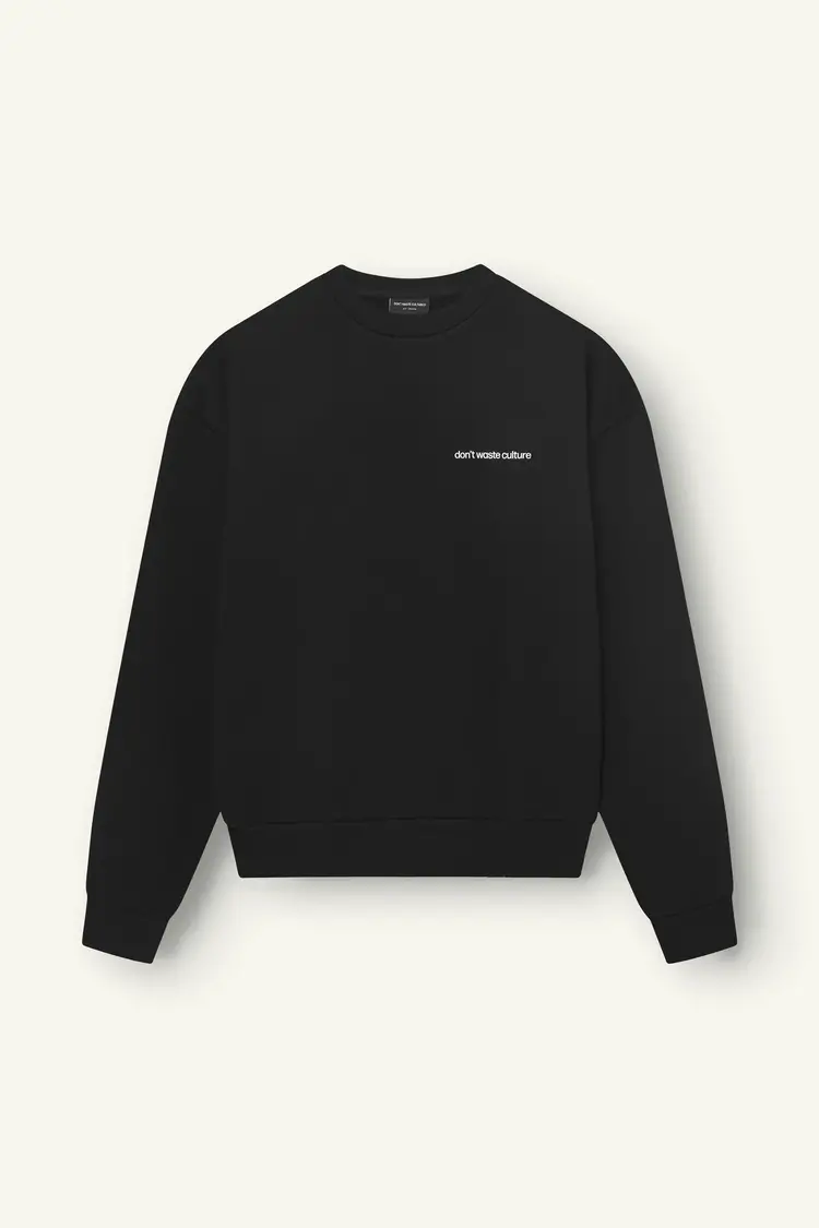 Don't Waste Culture Don't Waste Culture Sweater Matt NOOS Black