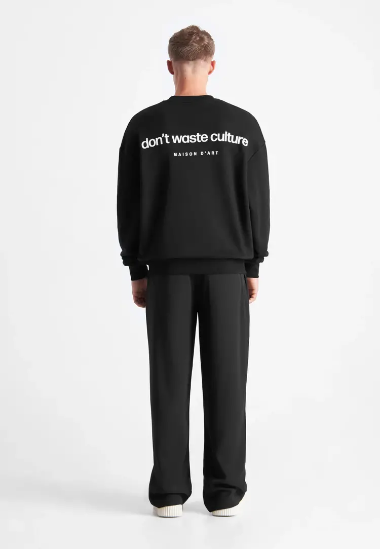 Don't Waste Culture Don't Waste Culture Sweater Matt NOOS Black