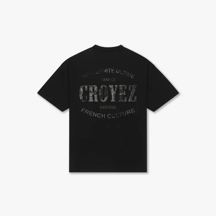 Croyez Croyez T-Shirt Oversized Stamp FW25 Black