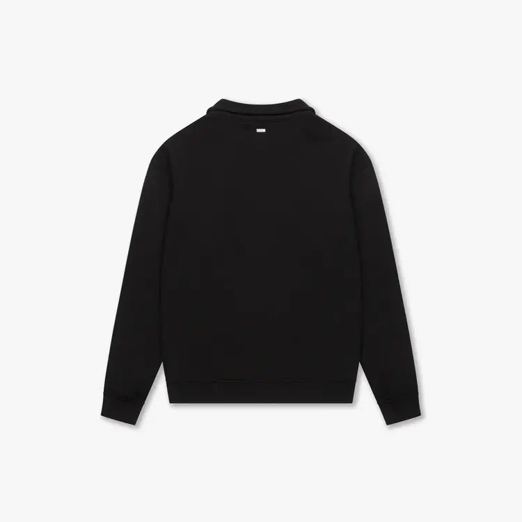Croyez Croyez Half Zip Sweater Etiquette FW25 Black