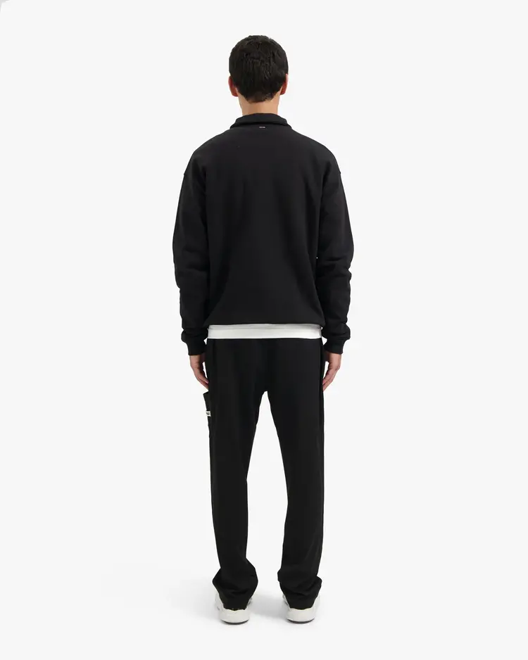 Croyez Croyez Half Zip Sweater Etiquette FW25 Black