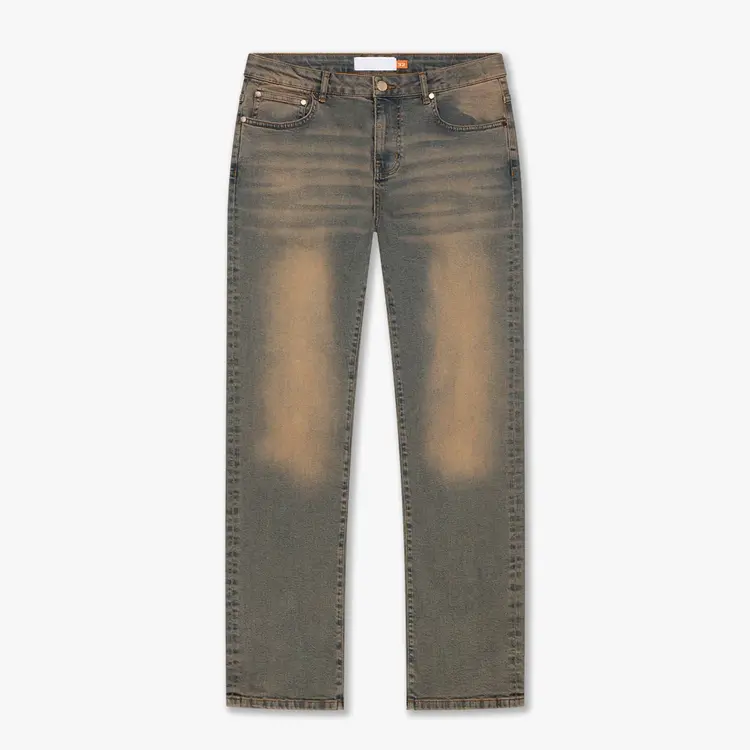 Croyez Croyez Jeans Straight Leg Sand Washed Denim FW25 Light Blue