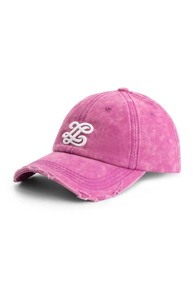 Lueur Lueur Cap Washed Distressed FW25 Pink