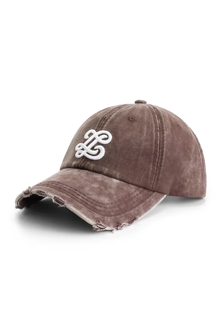 Lueur Lueur Cap Washed Distressed FW25 Brown