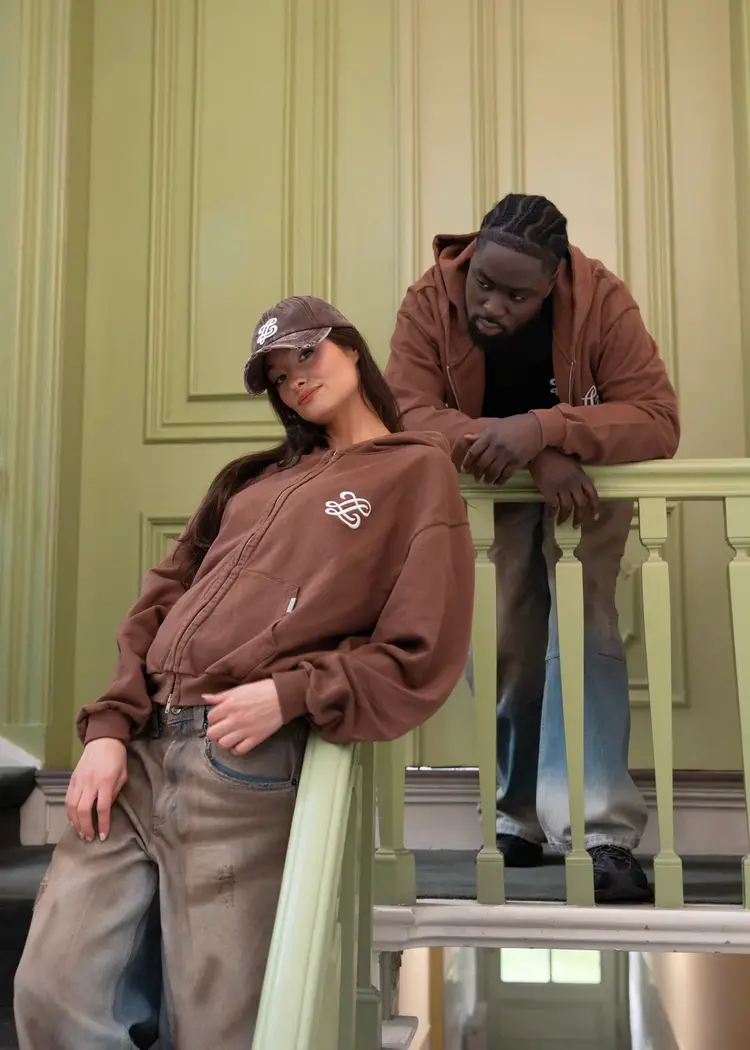 Lueur Lueur Cap Washed Distressed FW25 Brown