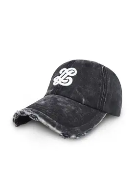 Lueur Lueur Cap Washed Distressed FW25 Black