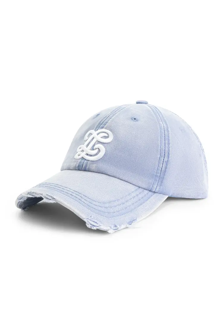 Lueur Lueur Cap Washed Distressed FW25 Blue