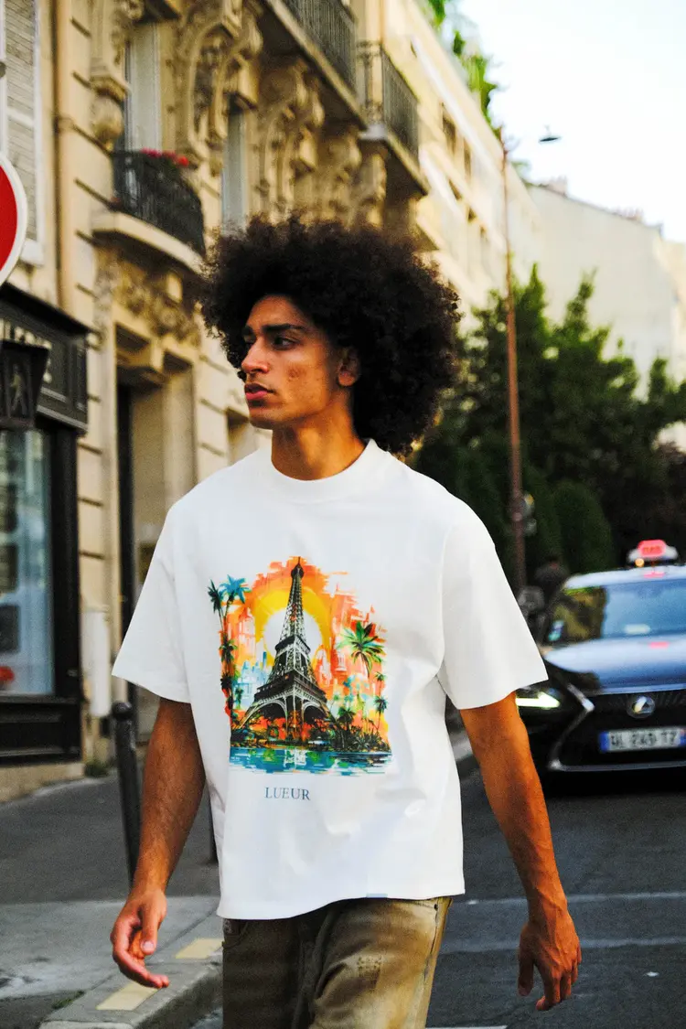 Lueur Lueur T-Shirt Eifel Tower FW25 White