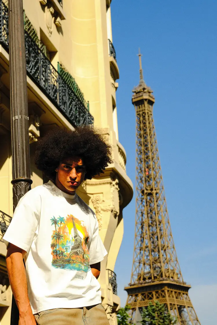 Lueur Lueur T-Shirt Eifel Tower FW25 White