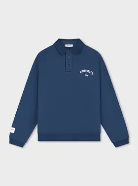 Equalite Equalite Polo Sweater Varsity FW25 Navy / Off White