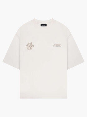 Quotrell Quotrell T-Shirt Insignia FW25 Ecru/Taupe