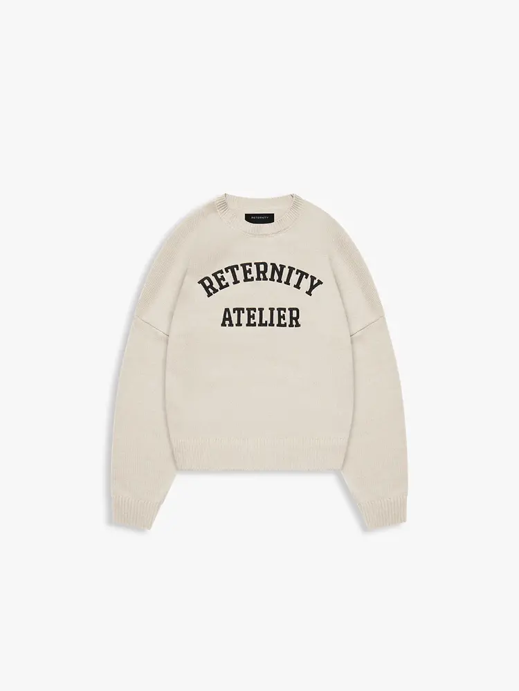 Reternity Reternity Sweater Evenie Logo Knit FW25 Cream