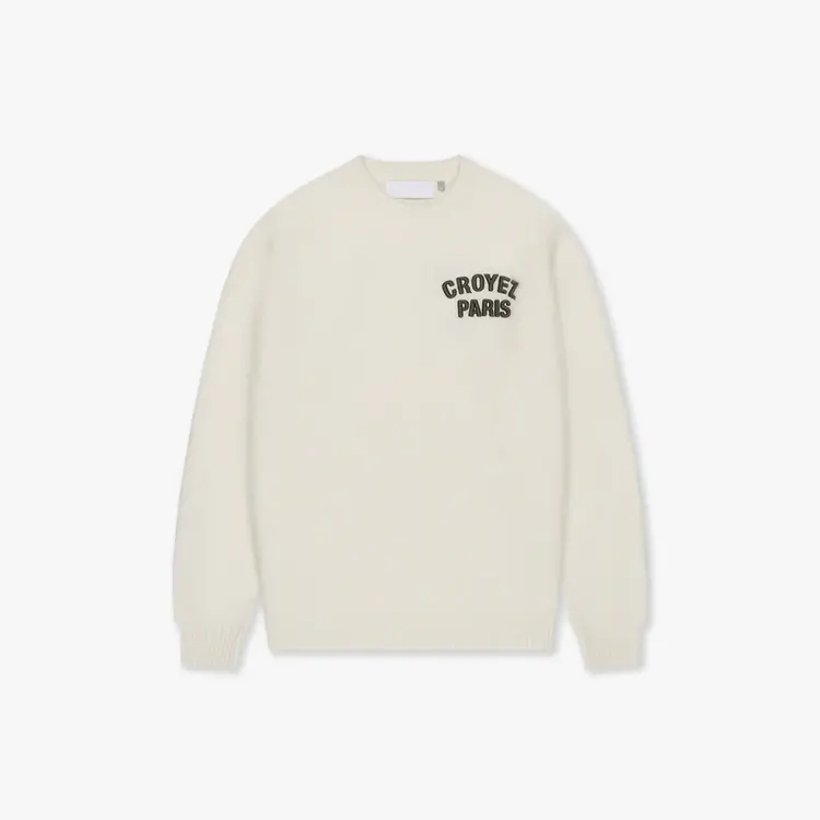 Croyez Croyez Sweater Knit Paris FW25 Off White