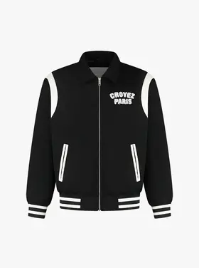 Croyez Croyez Jacket Varsity Paris FW25 Black
